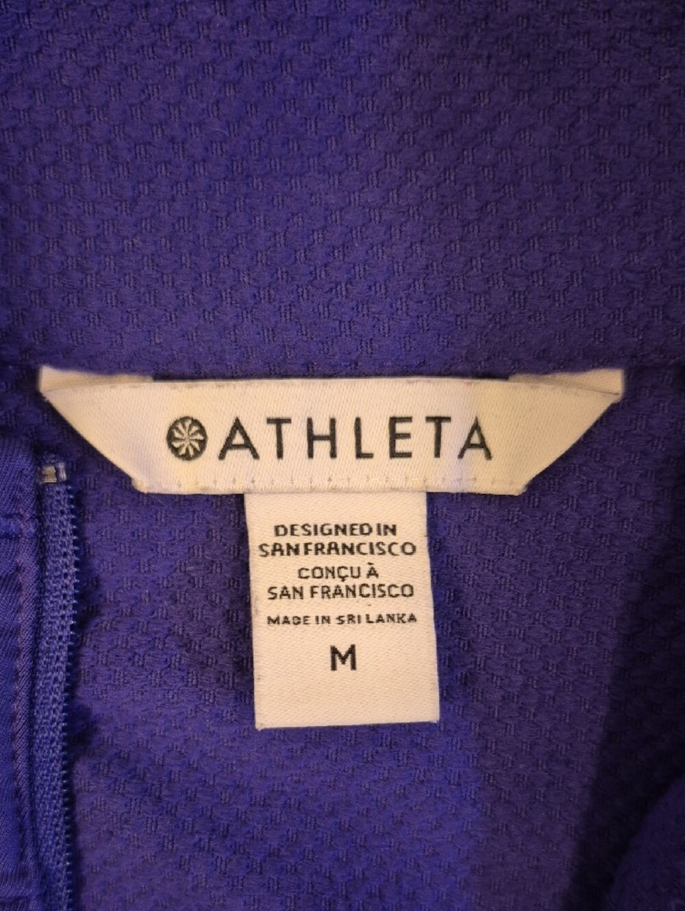 EUC Athleta Whistler Noble Blue Half-Zip M - Picture 3 of 8